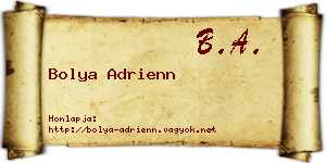 Bolya Adrienn névjegykártya